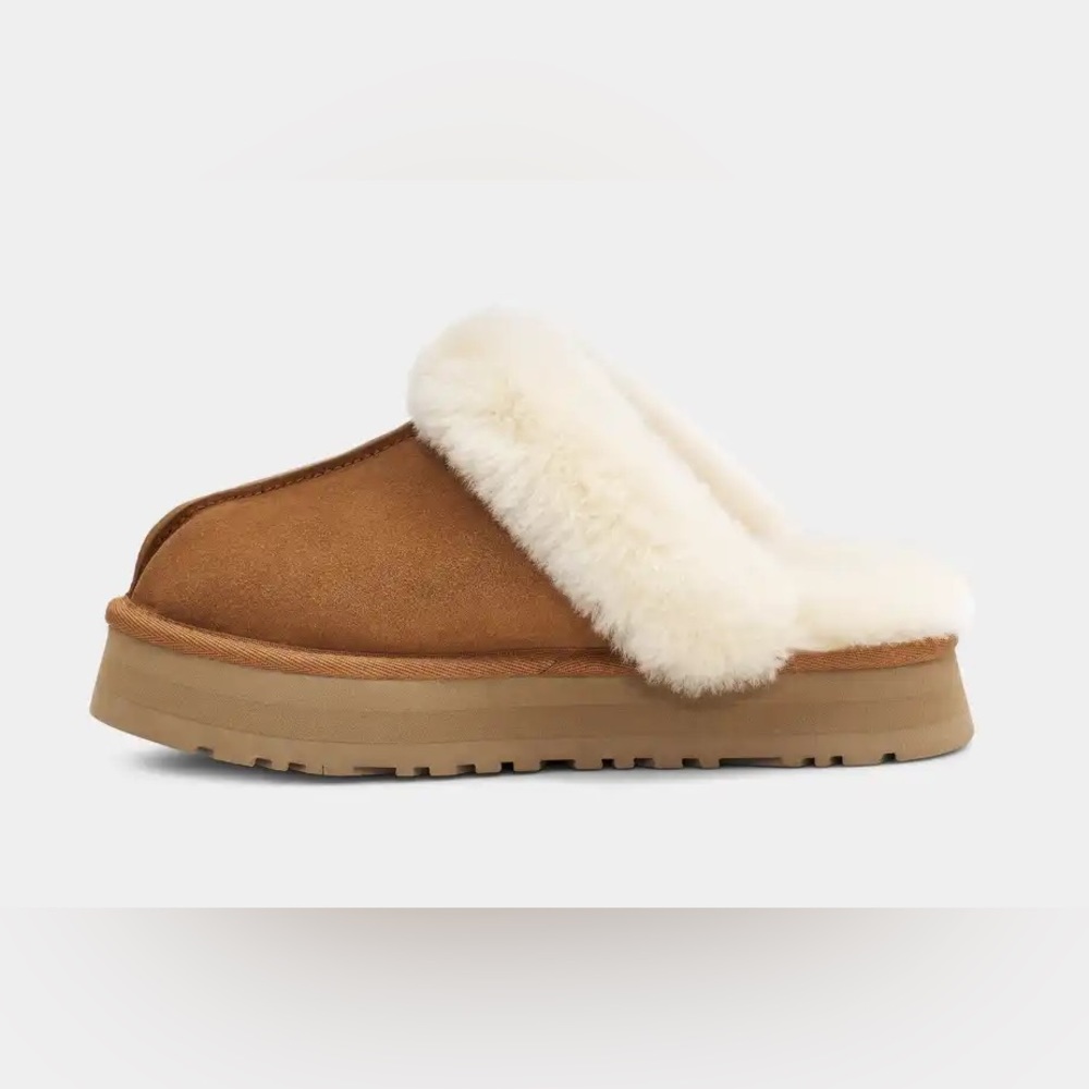 UGG DISQUETTE SLIPPIERS CHESTNUT - NEW